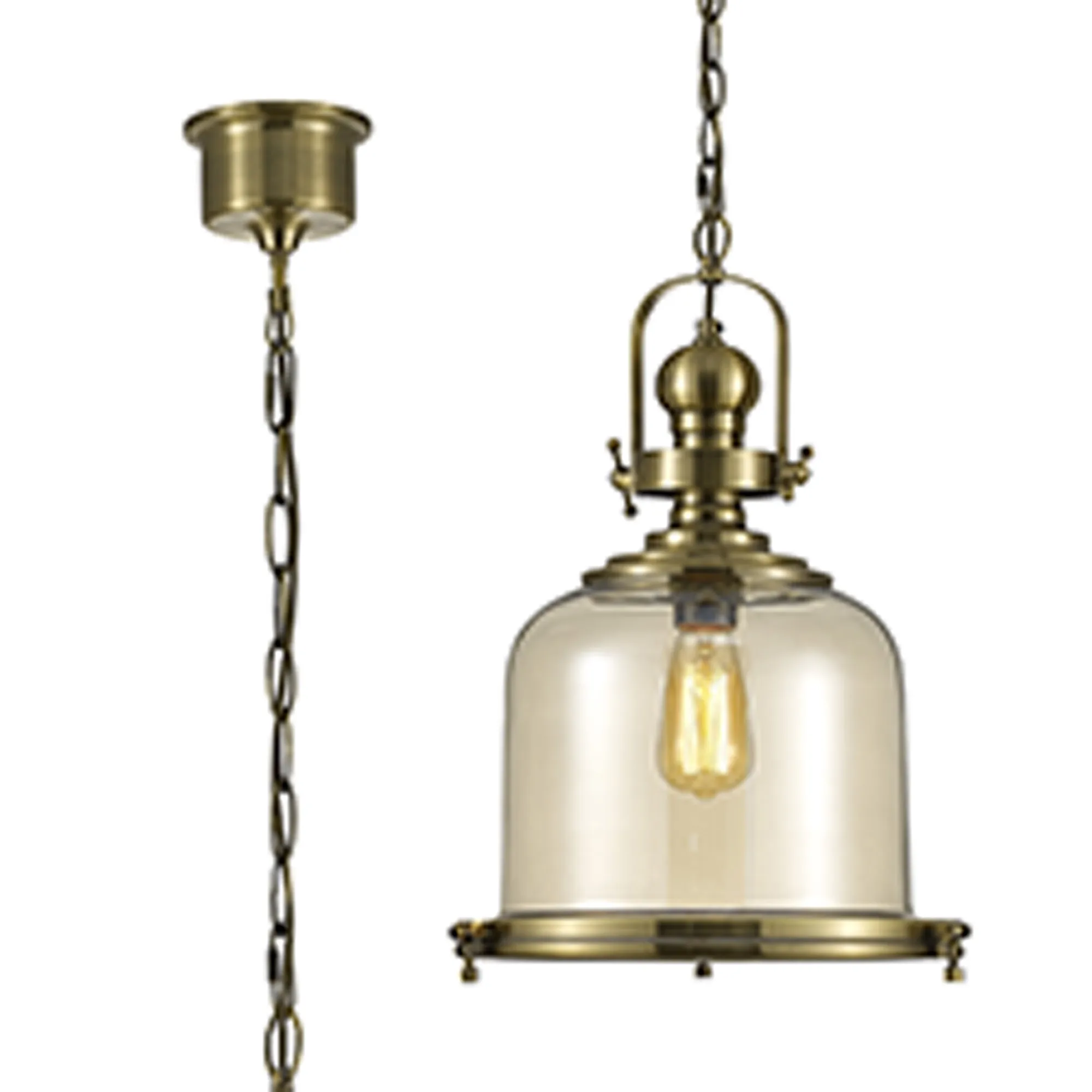 Riley Ceiling Lights Diyas Single Pendant